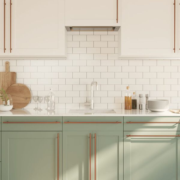 vidaXL kapi k&auml;epidemed 10 tk, pronks, 480 mm, roostevaba teras