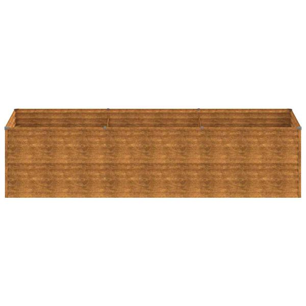 vidaXL taimekast, 290 x 100 x 69 cm, Corten-teras