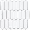 vidaXL Sulgedest plaat 10 pcs Valge Hall 30 x 30 cm Pol&uuml;uretaan ja PET