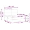 vidaXL Voodi hoiukohaga ja madratsiga peaga Roosa 180 x 200 cm Samet