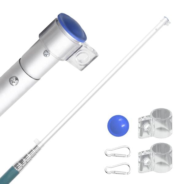 vidaXL T&uuml;rgi lipp ja lipumast, 5,5 m, alumiinium