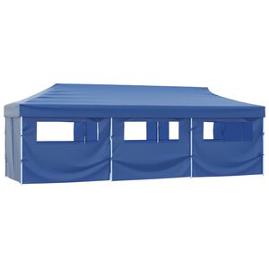 vidaXL kokkupandav pop-up peotelk 8 k&uuml;lgseinaga, 870x291x315 cm, sinine