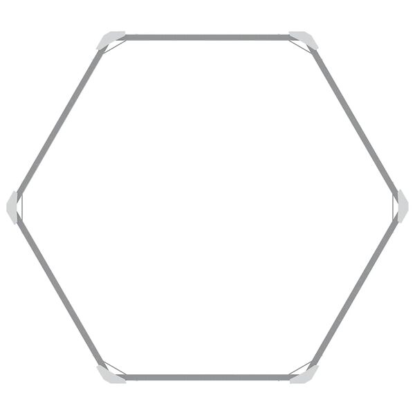 vidaXL taimelava, tsingitud teras, 129 x 129 x 77 cm, hall