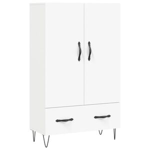 vidaXL k&otilde;rge kapp, valge, 69,5 x 31 x 115 cm, tehispuit