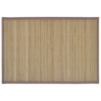 Bambusest lauamatid 6 tk, 30 x 45 cm, pruun