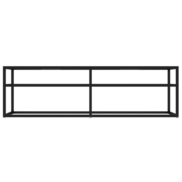 vidaXL telerialus, l&auml;bipaistev, 140 x 40 x 40,5 cm, karastatud klaas