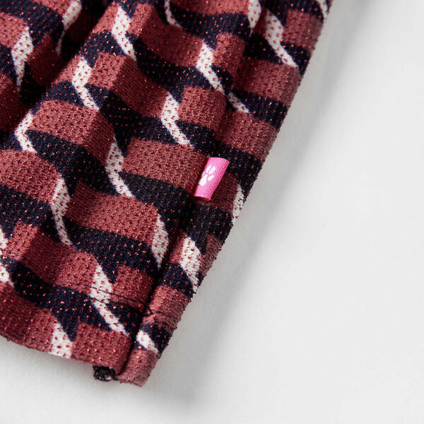 Laste plisseeritud seelik sädelusega, tumesinine, 116