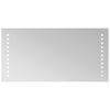 vidaXL LED vannitoa peegel L&auml;bipaistev 40 x 20 cm karastatud klaas