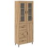 vidaXL K&otilde;rgushein 2 pcs K&auml;sit&ouml;&ouml;puu 69,5 x 34 x 180 cm Tehispuit