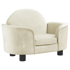 vidaXL päevavoodi, kreemjas, 66x40x45 cm, samet