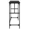 vidaXL Konsoollaud Must tamm 100 x 32 x 75 cm Tehispuit
