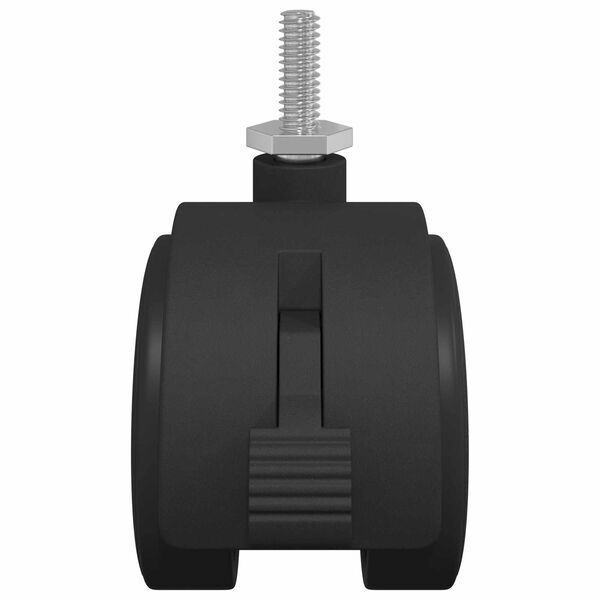 vidaXL Rattakandur 2 pcs Must ja h&otilde;bedane 40,1 x 40,1 x 37,8 mm