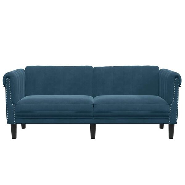 vidaXL 2-kohaline diivan, sinine, samet