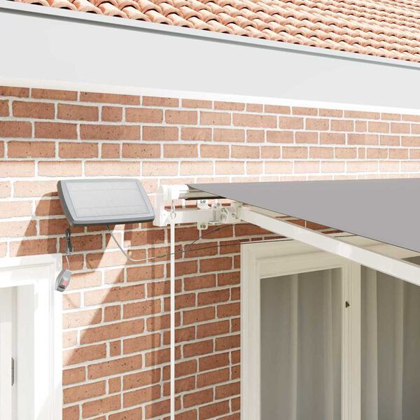 vidaXL Varikatus koos Valge 3,5 x 2,5 m Metall