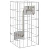 vidaXL Gabion Kraan 4 tk H&otilde;bedane 25 x 25 x 50 cm Tsingitud teras