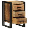 vidaXL &Ouml;&ouml;lambi kapp sahtliga Pruun 40 x 40 x 59 cm Tugev mango puu