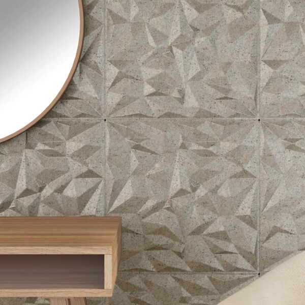 vidaXL seinapaneelid 12 tk, betoon, 50 x 50 cm, XPS 3 m² ametüst