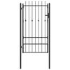 vidaXL Tara aed ASTEN 100 x 175 cm Metall Must Lukustatav