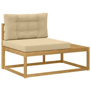 vidaXL V&auml;lim&ouml;&ouml;bel L&otilde;ppdiivan padjaga Valge 115 x 83 x 73 cm Pol&uuml;ester