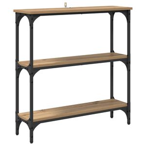 vidaXL Konsoollaud K&auml;sit&ouml;&ouml;puu 75 x 22,5 x 75 cm Tehispuit