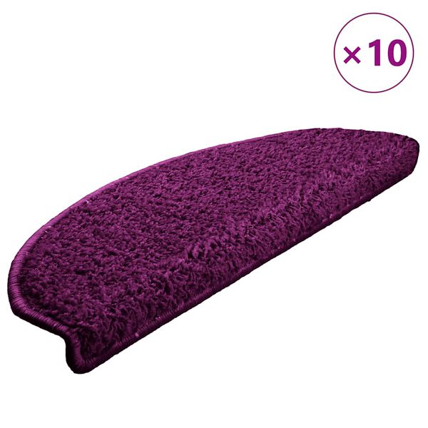 vidaXL trepimatid 10 tk 65 x 21 x 4 cm violetsed poolringikujulised suured