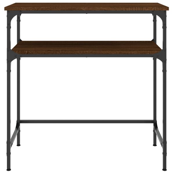 vidaXL konsoollaud, pruun tamm, 75x35,5x75 cm, tehispuit