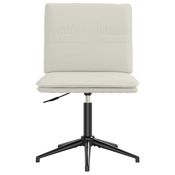 vidaXL söögitool, kreemjas, samet