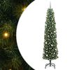 vidaXL Tehisj&otilde;ulupuu Roheline 240 cm PVC, teras ja plastik