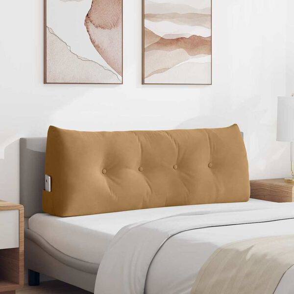 vidaXL Seljatugi padi Pruun 120 x 24 x 50 cm Samet