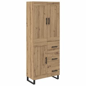 vidaXL K&otilde;rgushein 2 pcs K&auml;sit&ouml;&ouml;puu 69,5 x 34 x 180 cm Tehispuit