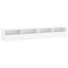 vidaXL teleri seinakapid 2 tk, valge, 100 x 30 x 30 cm, tehispuit