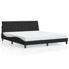 vidaXL voodiraam ilma madratsita Hanko, must, 180x200 cm, samet