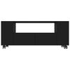 vidaXL telerikapp, must, 120x35x48 cm, tehispuit