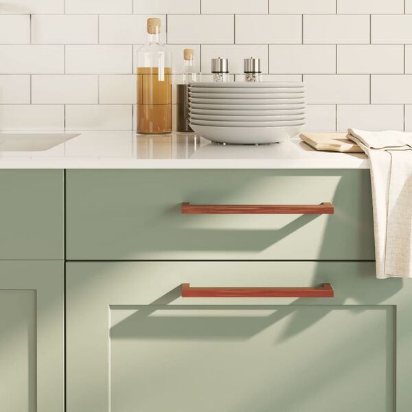 vidaXL kapi k&auml;epidemed 10 tk, pronks, 224 mm, roostevaba teras