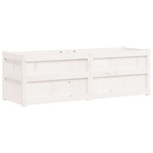 vidaXL aia taimekast, valge, 150 x 50 x 50 cm, m&auml;nnipuit