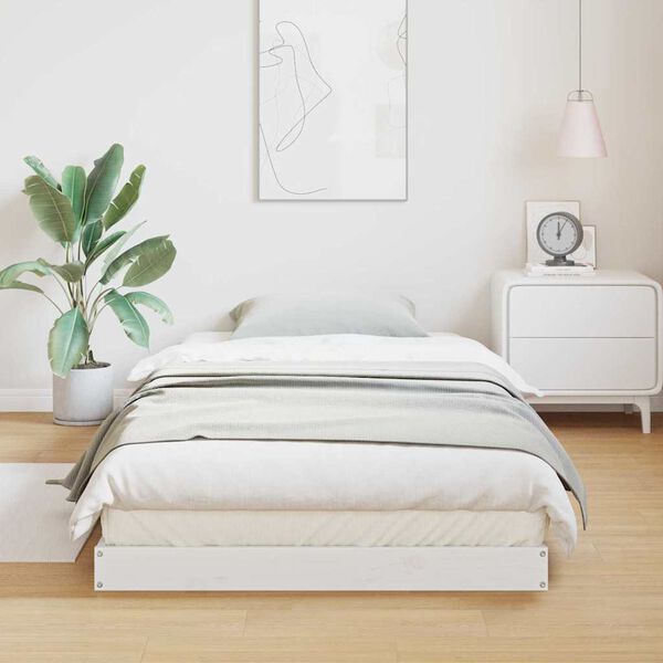 vidaXL P&otilde;randavoodiraam Valge 213.5 x 104 x 9 cm Tahke m&auml;nd