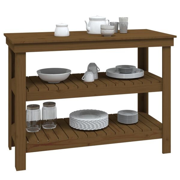 vidaXL t&ouml;&ouml;pink, meepruun, 110,5 x 50 x 80 cm, m&auml;nnipuit