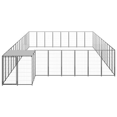 vidaXL koeraaedik, must, 30,25 m², teras