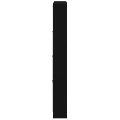 vidaXL jalatsikapp, must, 59 x 17 x 150 cm, tehispuit