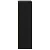 vidaXL Seinakapp ladustamisega Must tamm 30 x 29,5 x 100 cm Tehispuit