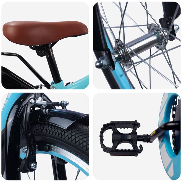 vidaXL Laste Bike 20 Tolli vanuses 6-11 aastat Hele sinine