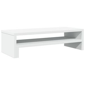 vidaXL monitorialus, valge, 54 x 22 x 15 cm, tehispuit