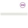 vidaXL muru&auml;&auml;red 50 tk valge 10x103 cm k&uuml;lmvaltsitud teras