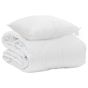 vidaXL Suvised teki padjaga 2 pcs Valge Mikrofiiber
