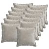 vidaXL Diivanipadi 12 pcs HOUTEN Helehall 50 x 50 cm &Scaron;en&uuml;&uuml;lfabric