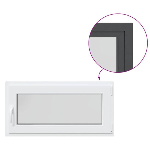 vidaXL keldriaken "RISOR" 100 x 50 cm kallutatav ja p&ouml;&ouml;rdavatav, DIN, parempoolne, antratsiit