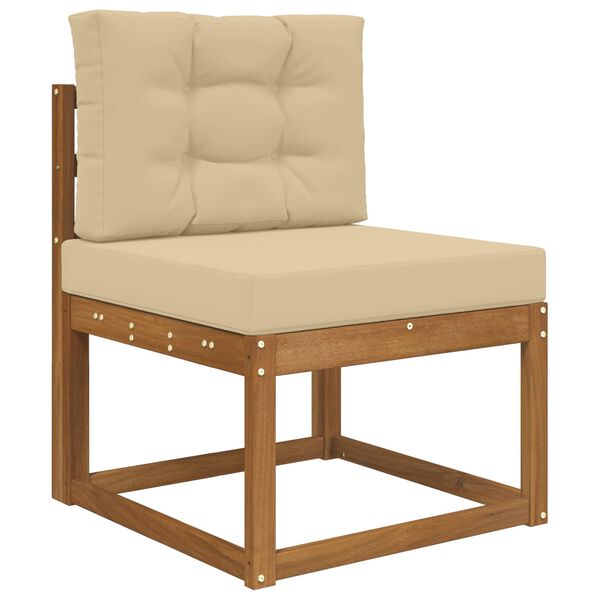 vidaXL V&auml;lim&ouml;&ouml;blitugi patja 2 pcs Beež Pol&uuml;ester