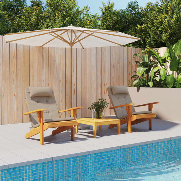 vidaXL Adirondack toolipadjad 2 tk, pruunikashall, oxford kangas