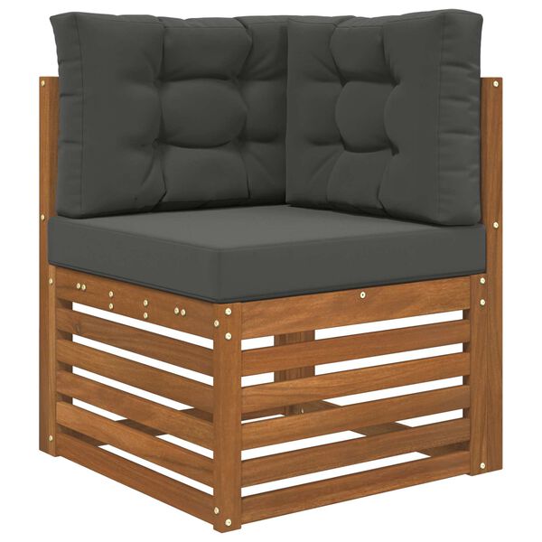 vidaXL V&auml;lim&ouml;&ouml;blitugi patja 3 pcs Antratsiit Pol&uuml;ester