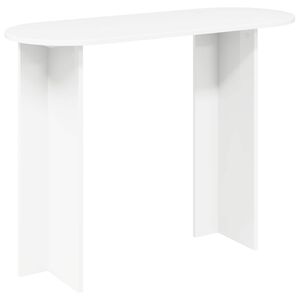 vidaXL Konsoollaud ladustamisega Valge 100 x 39,5 x 75 cm Tehispuit